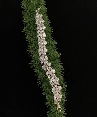 Clustered Diamond Tennis Bracelet 4
