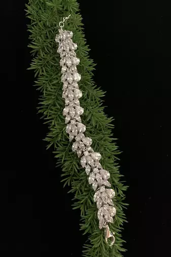 Clustered Diamond Tennis Bracelet