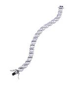 Big Equal Shaped Solitaire Tennis Bracelet