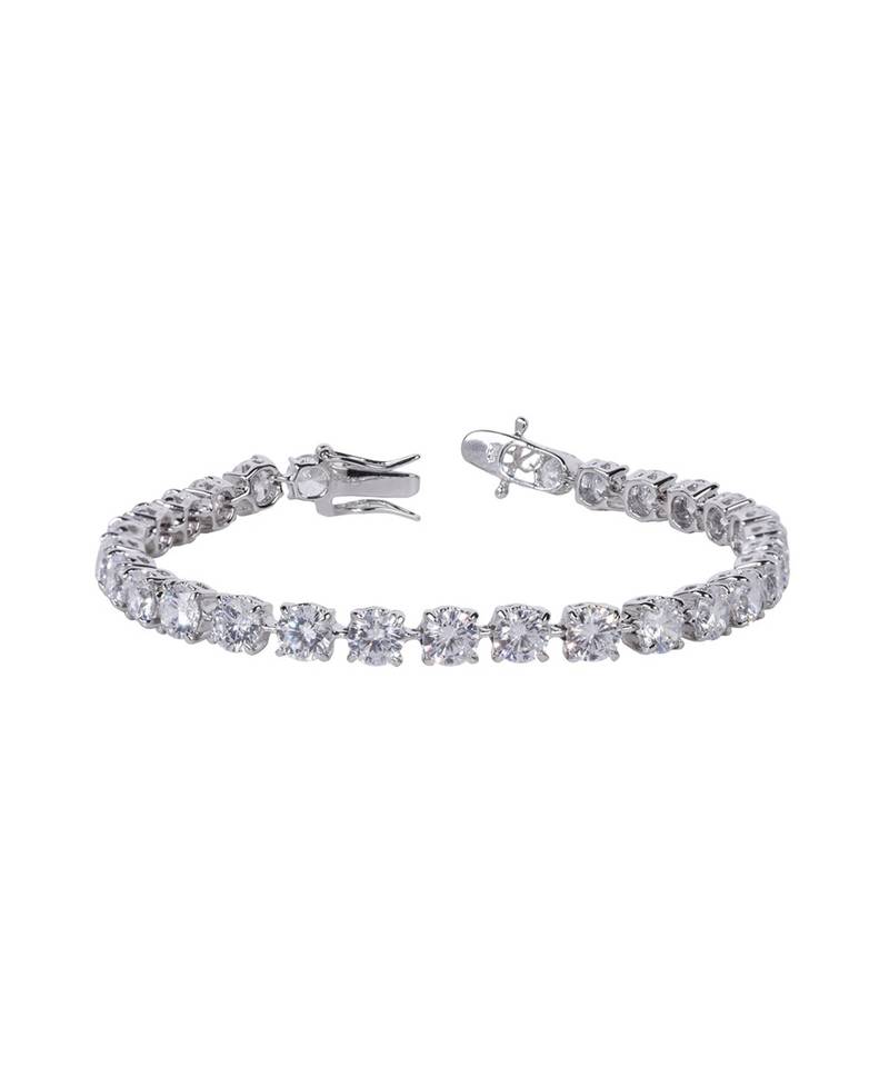 Big Equal Shaped Solitaire Tennis Bracelet
