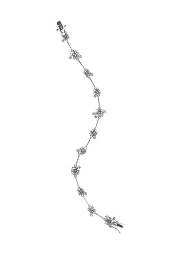 Round Solitaire With Small Stones Attached - Tennis Bracelet