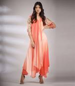 Haseena Leheriya Set In Peach
