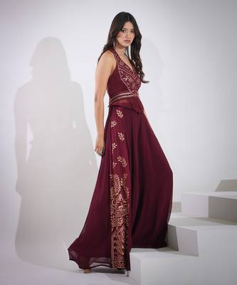Haseena Beetroot Co-Ord Set 3