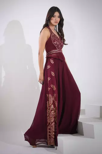 Haseena Beetroot Co-Ord Set
