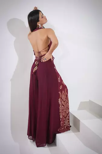Haseena Beetroot Co-Ord Set