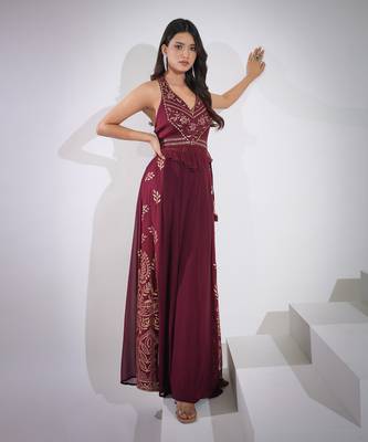 Haseena Beetroot Co-Ord Set 5