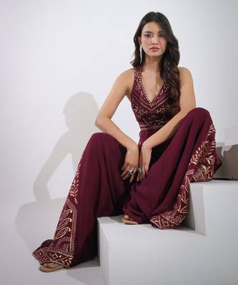 Haseena Beetroot Co-Ord Set 8