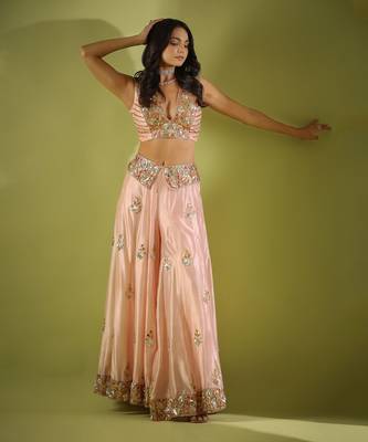 Haseena Gulabi Pankhi Gota Sharara Set 3