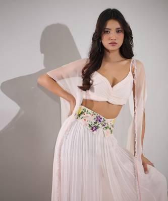 Haseena Water Pink Dainty Sharara Set 5