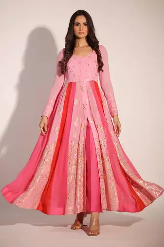 Haseena Gul-Lal Anarkali Set