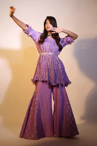 Haseena Crush Kali Tunic Bell-Bottom Set
