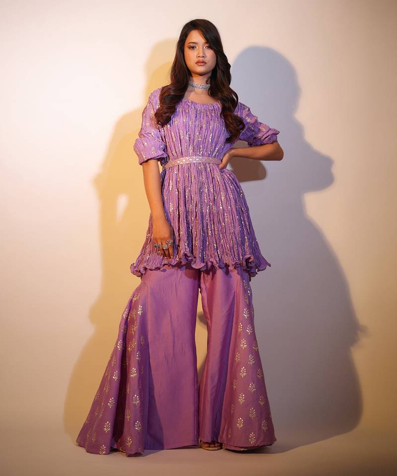 Haseena Crush Kali Tunic Bell-Bottom Set