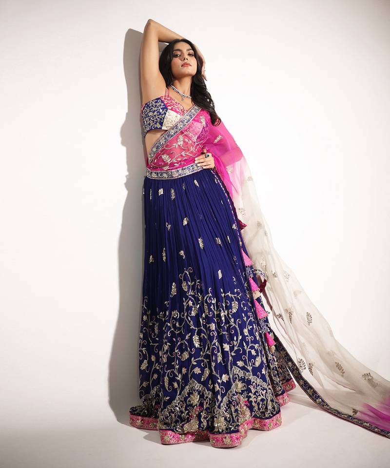 Haseena Raatrani Lehenga Set