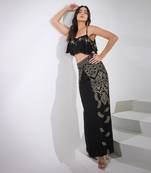 Haseena Kohl  Black Top Skirt Set