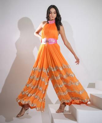 Haseena Jumpsuit In Orange 3