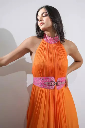 Haseena Jumpsuit In Orange