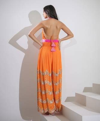 Haseena Jumpsuit In Orange 6