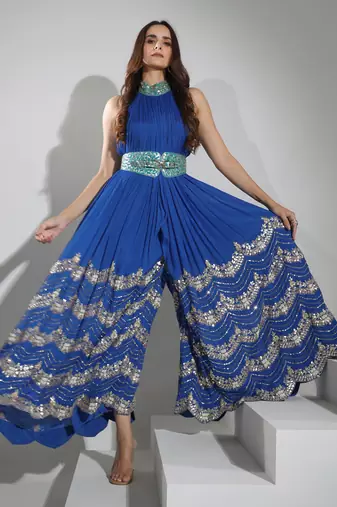 Haseena Jumpsuit In Cobalt Blue