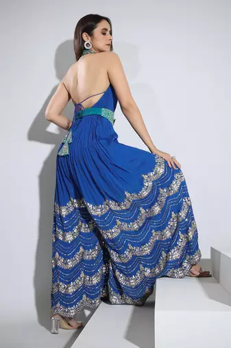 Haseena Jumpsuit In Cobalt Blue