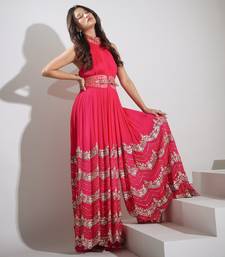 Haseena Jumpsuit In Hot Pink
