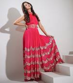 Haseena Jumpsuit In Hot Pink