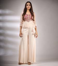 Haseena Folk Co-Ord Set In Fawn