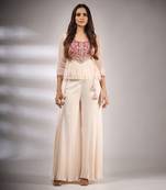 Haseena Folk Co-Ord Set In Fawn