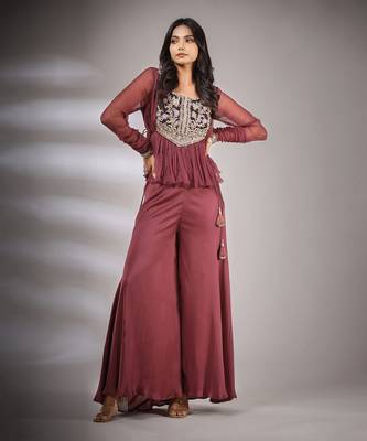 Haseena Folk Co-Ord Set In Falsa 1