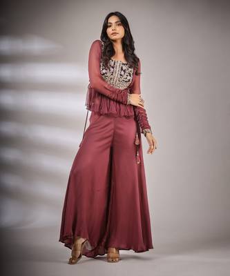Haseena Folk Co-Ord Set In Falsa 3