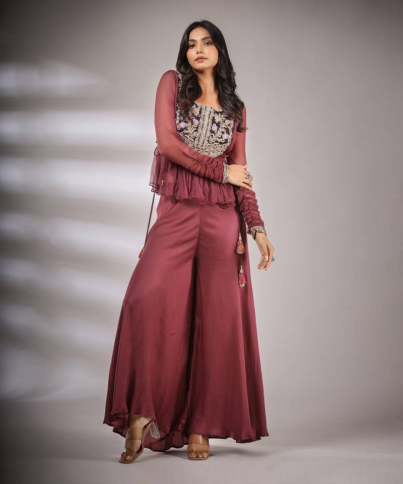 Haseena Folk Co-Ord Set In Falsa