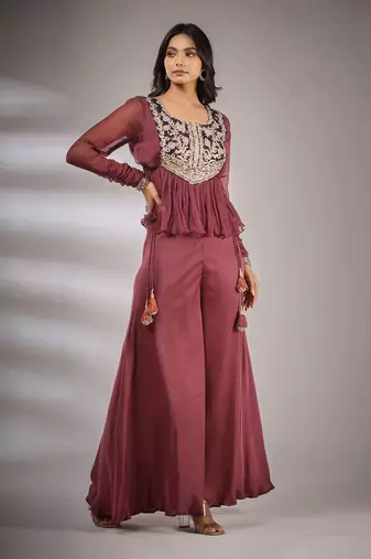 Haseena Folk Co-Ord Set In Falsa