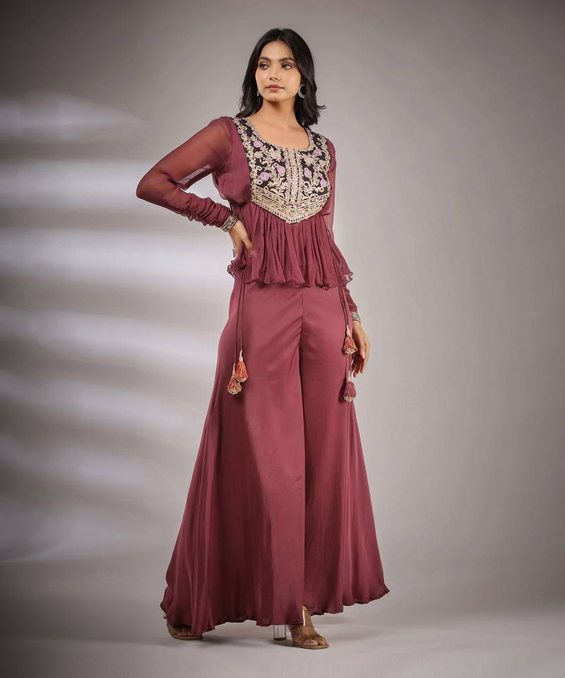 Haseena Folk Co-Ord Set In Falsa