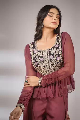 Haseena Folk Co-Ord Set In Falsa