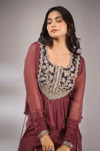 Haseena Folk Co-Ord Set In Falsa