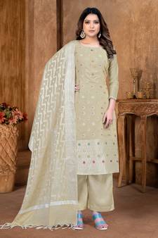 PistaWevon DesignerBanarasi SilkunstitchedLong Length KameezPantparty wear salwarsuit