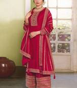 Rani Pink Georgette Pakistani Salwar Kameez