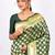 Bottle Green Uppada Silk Saree With Blouse Piece