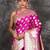 Purple Banarasi Silk Saree With Blouse Piece