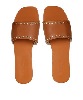 Sole Stories_Rivet Sliders In Tan 2