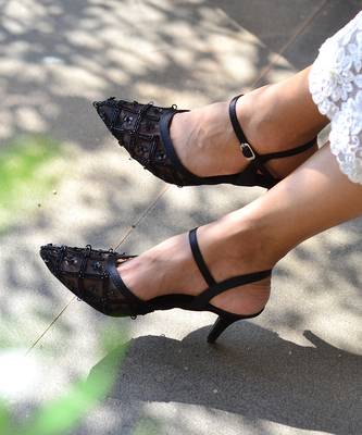 Sole Stories_Noir Vintage Heels in Black 1