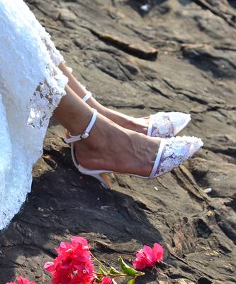 Sole Stories_Beaded Bride Heels In White 1