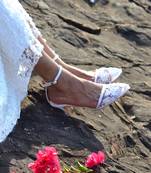 Sole Stories_Beaded Bride Heels In White