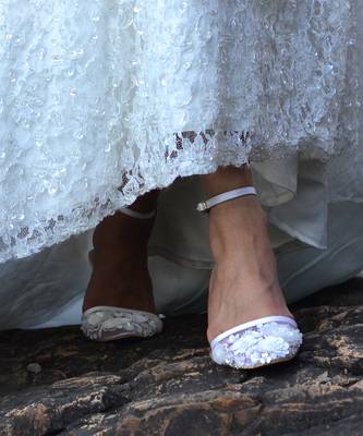 Sole Stories_Beaded Bride Heels In White 2