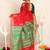 Red Matka Silk Saree With Blouse Piece
