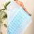 White And Aqua Green Tant Cotton Woven Saree Without blouse Piece