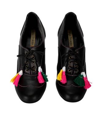 Black Sole Stories Boho Brogues 3