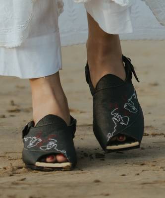 Charcoal Peshawari Sandals 3