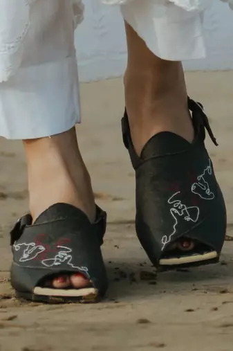 Charcoal Peshawari Sandals