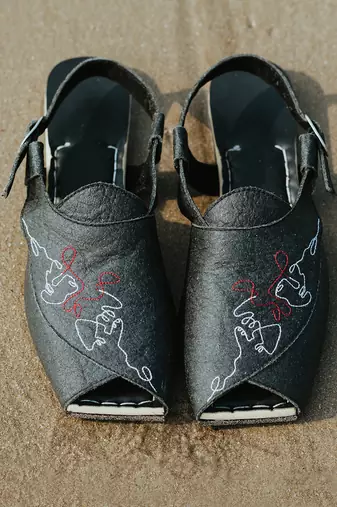 Charcoal Peshawari Sandals