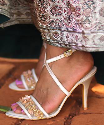 Champagne Stilettos In Nude 1